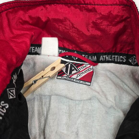 VTG 90s Chicago Bulls Windbreaker Jacket Youth 17X19 Team Athletics MJ Jordan - Picture 7 of 10